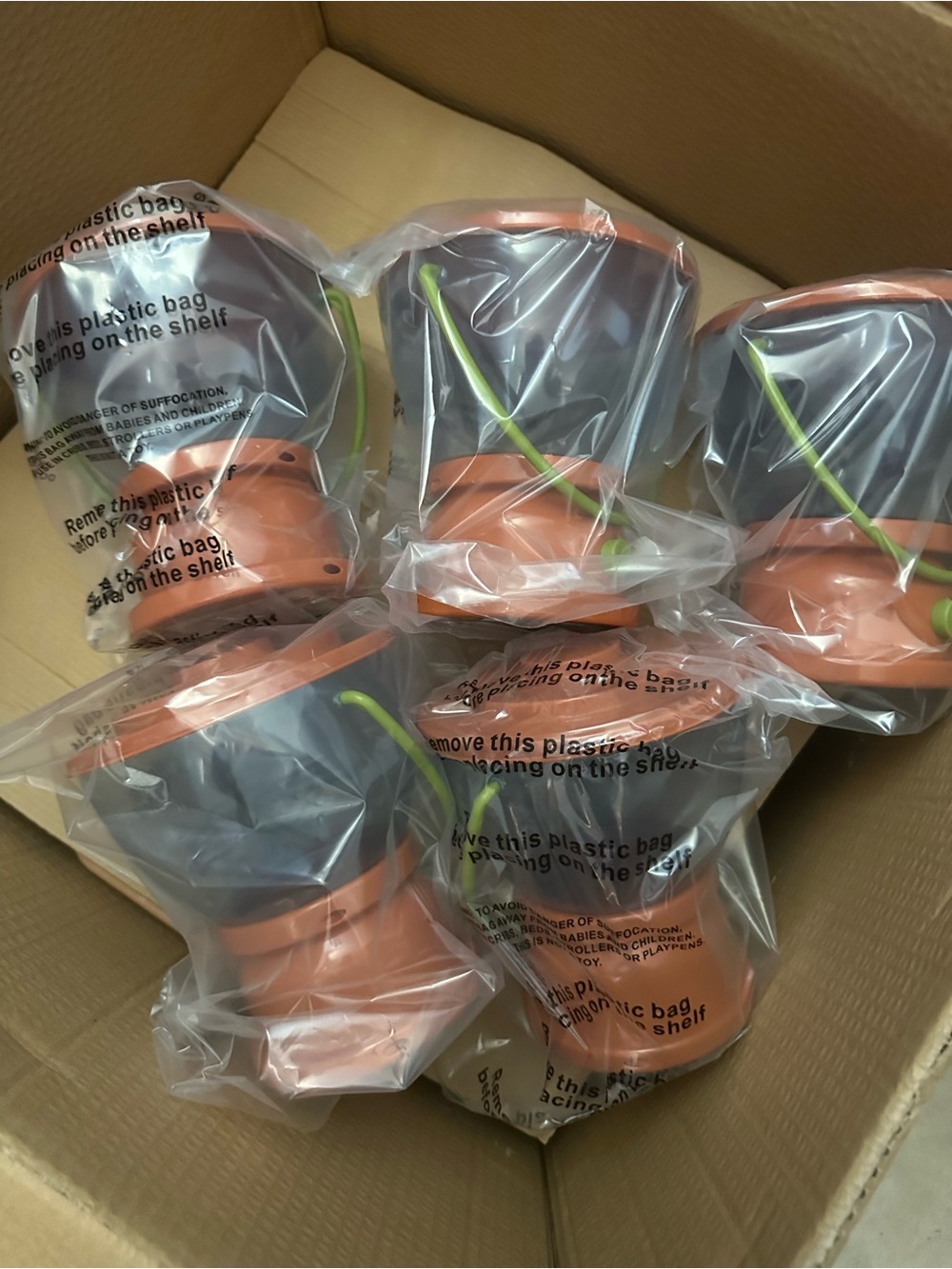 New set of 5 kids lantern buckets